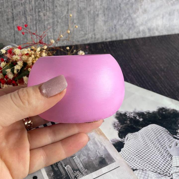 Кашпо з гіпсу 5candles Куля Рожевий (905_7-161) - фото 2 Кашпо з гіпсу 5candles Куля Рожевий (905_7-161) - фото 2