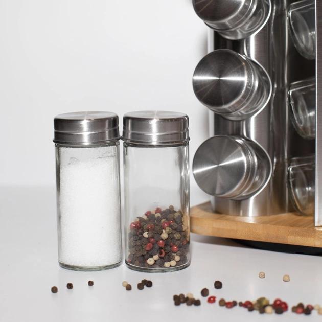 Набор для специй Edenberg из нержавеющей стали на подстаке 17 пр. Коричневый (EB-4030) - фото 4 Набор для специй Edenberg из нержавеющей стали на подстаке 17 пр. Коричневый (EB-4030) - фото 4