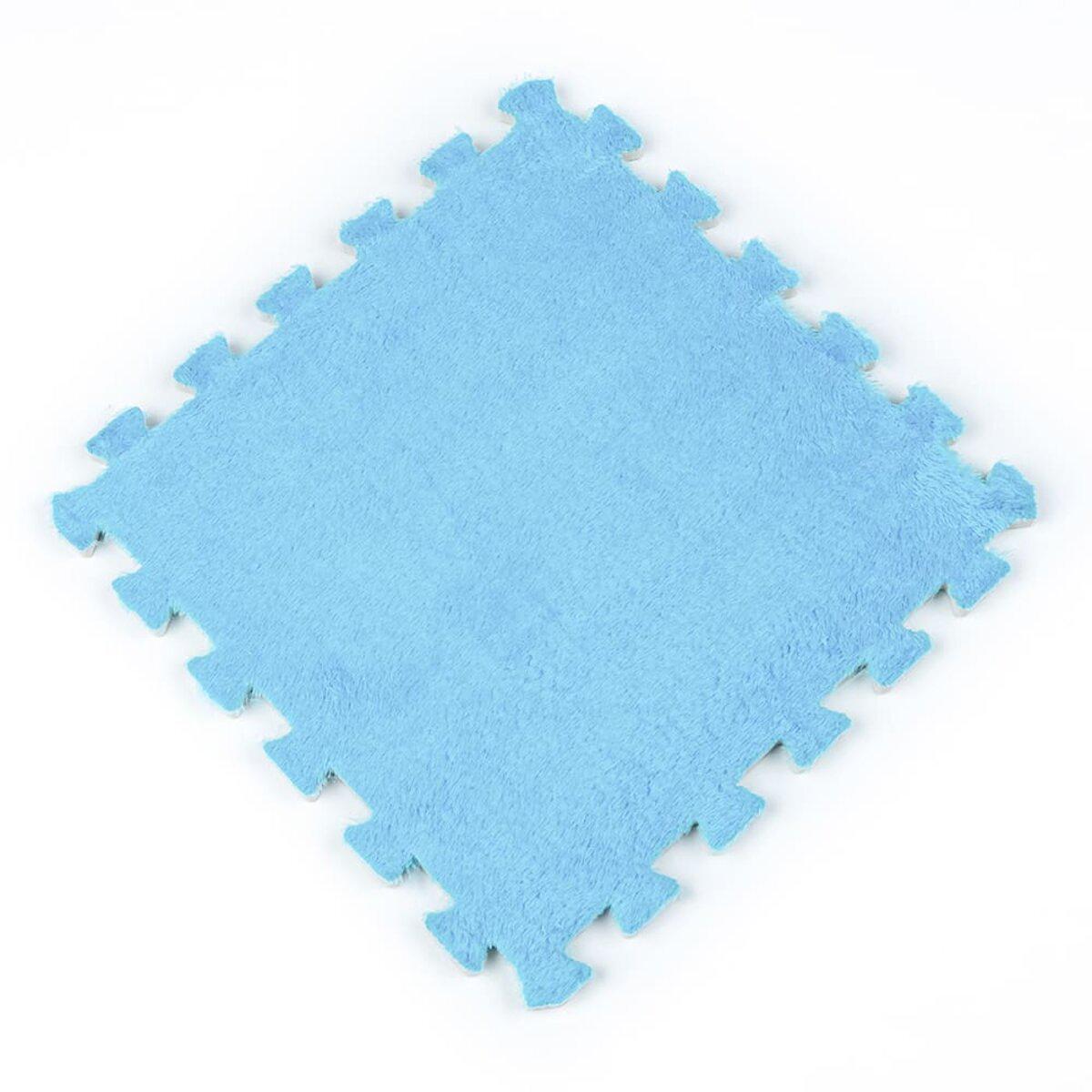 Пол-пазл плюшевый 30х30х1 см Голубой (SW-00002090)