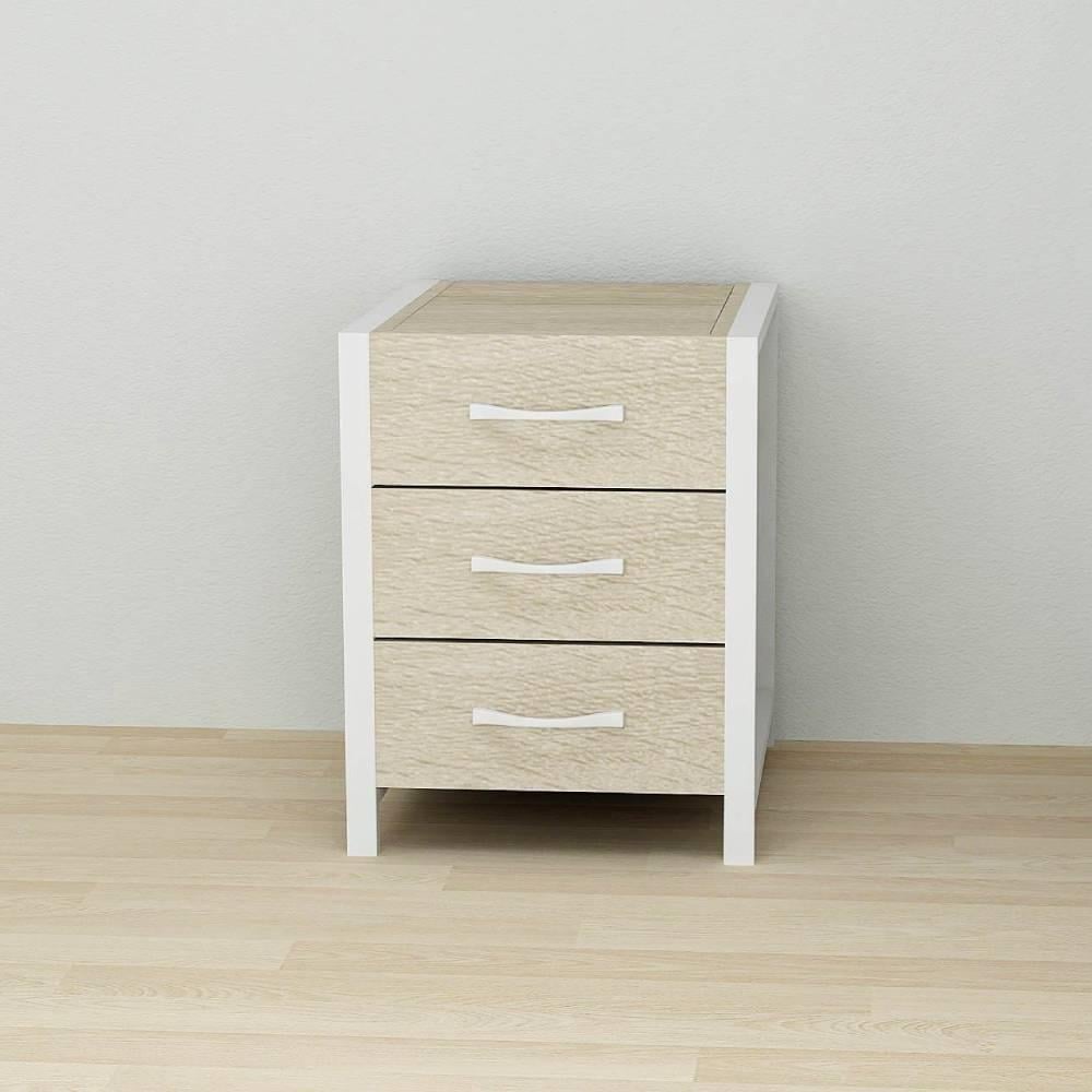 Тумба универсальная Ferrum-decor Вивьен 3 ДСП 16 мм 50x41x40 см Белый/Дуб Сонома (FRD-104193) Тумба универсальная Ferrum-decor Вивьен 3 ДСП 16 мм 50x41x40 см Белый/Дуб Сонома (FRD-104193)