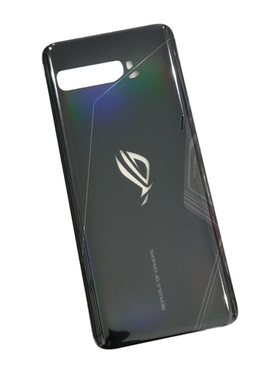 Крышка задняя стеклянная для Asus ROG Phone 3 ZS661KS/ZS661KL/i001DD со стеклом камеры Black (22736353)