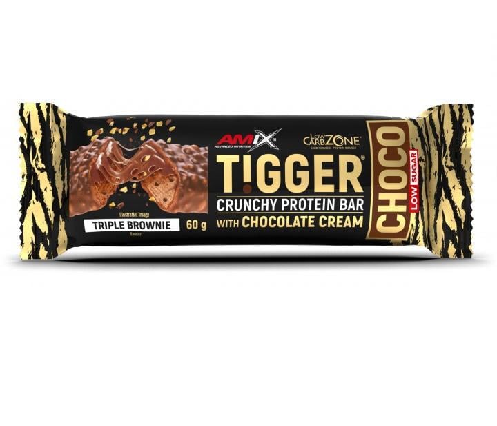 Протеиновый батончик Amix Nutrition TiggerZero Choco Protein Bar 60 г Triple Brownie