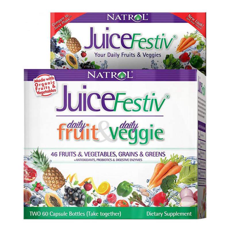 Натуральная добавка Natrol JuiceFestiv 120 капс. (3565)
