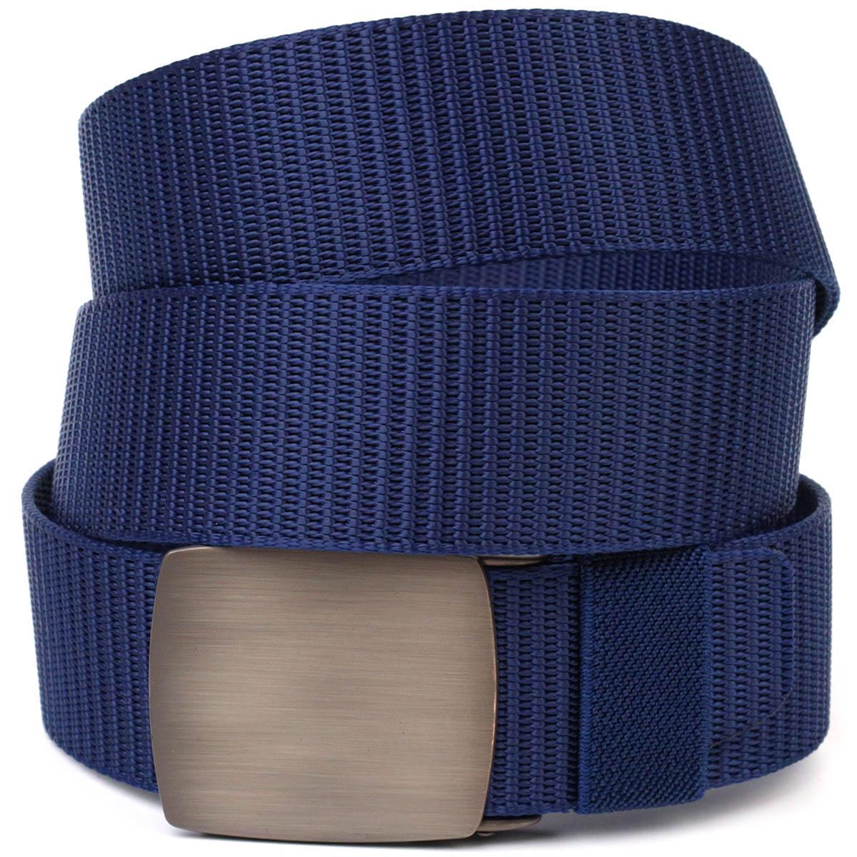 Ремень брючный мужской Vintage Classic Belt 20596 с металлической пряжкой Синий Ремень брючный мужской Vintage Classic Belt 20596 с металлической пряжкой Синий