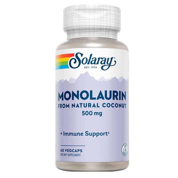 Натуральна добавка для імунітету Solaray Monolaurin 500 мг 60 Veg Caps