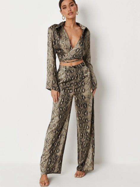 Брюки Missguided R9348117 р. 32 Хаки