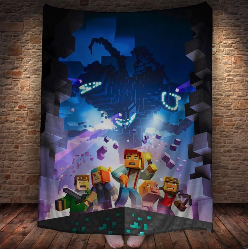 Плед с 3D принтом Майнкрафт 150x200 см (epi_1949)