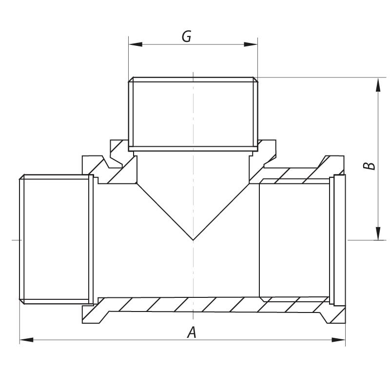 Тройник KOER KF0067 латунь внутренняя-наружная-наружная 1/2" (63561) - фото 2 Тройник KOER KF0067 латунь внутренняя-наружная-наружная 1/2" (63561) - фото 2