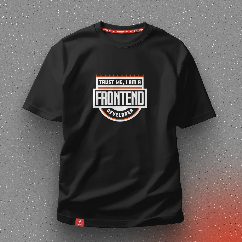 ᐉ Футболка програміста Trust Me I'm a Frontend Developer з емблемою L ...