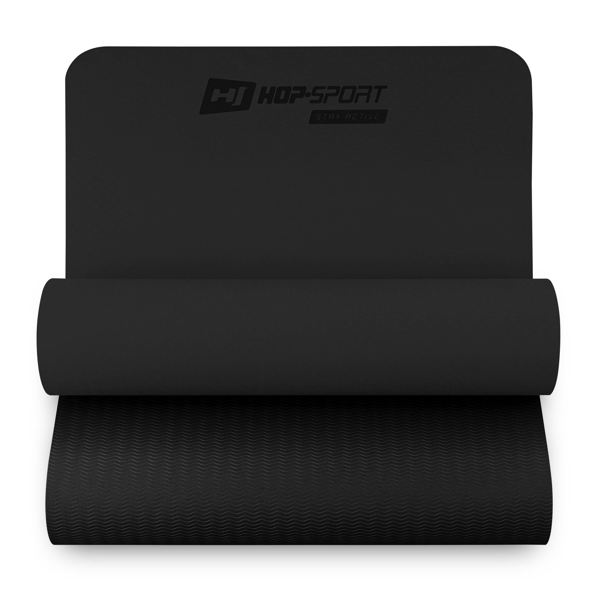 Мат для фитнеса и йоги Hop-Sport HS-T006GM TPE 0,6 см Черный