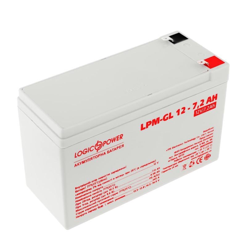 Аккумулятор гелевый LogicPower LPM-GL 12 7,2 Ah (29879667) Аккумулятор гелевый LogicPower LPM-GL 12 7,2 Ah (29879667)