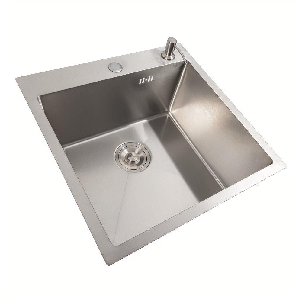 Кухонний комплект Valeso Handmade мийка нержавійка 50x50 см змішувач 56 NESP (000050609) - фото 2 Кухонний комплект Valeso Handmade мийка нержавійка 50x50 см змішувач 56 NESP (000050609) - фото 2