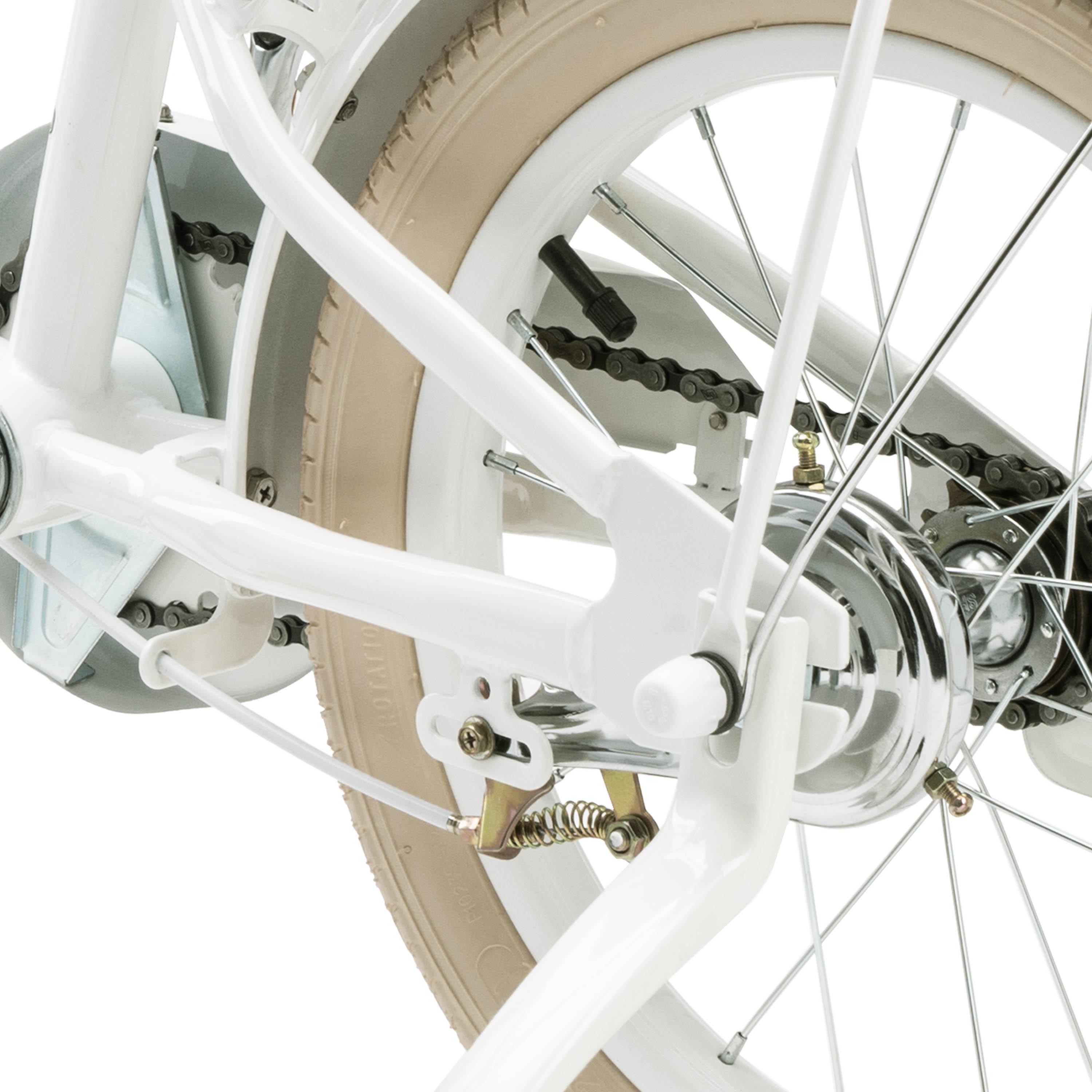 Детский велосипед Miqilong LS 16" с корзиной из натурального ротанга Белый (RBB-LS16-PEARL) - фото 7 Детский велосипед Miqilong LS 16" с корзиной из натурального ротанга Белый (RBB-LS16-PEARL) - фото 7