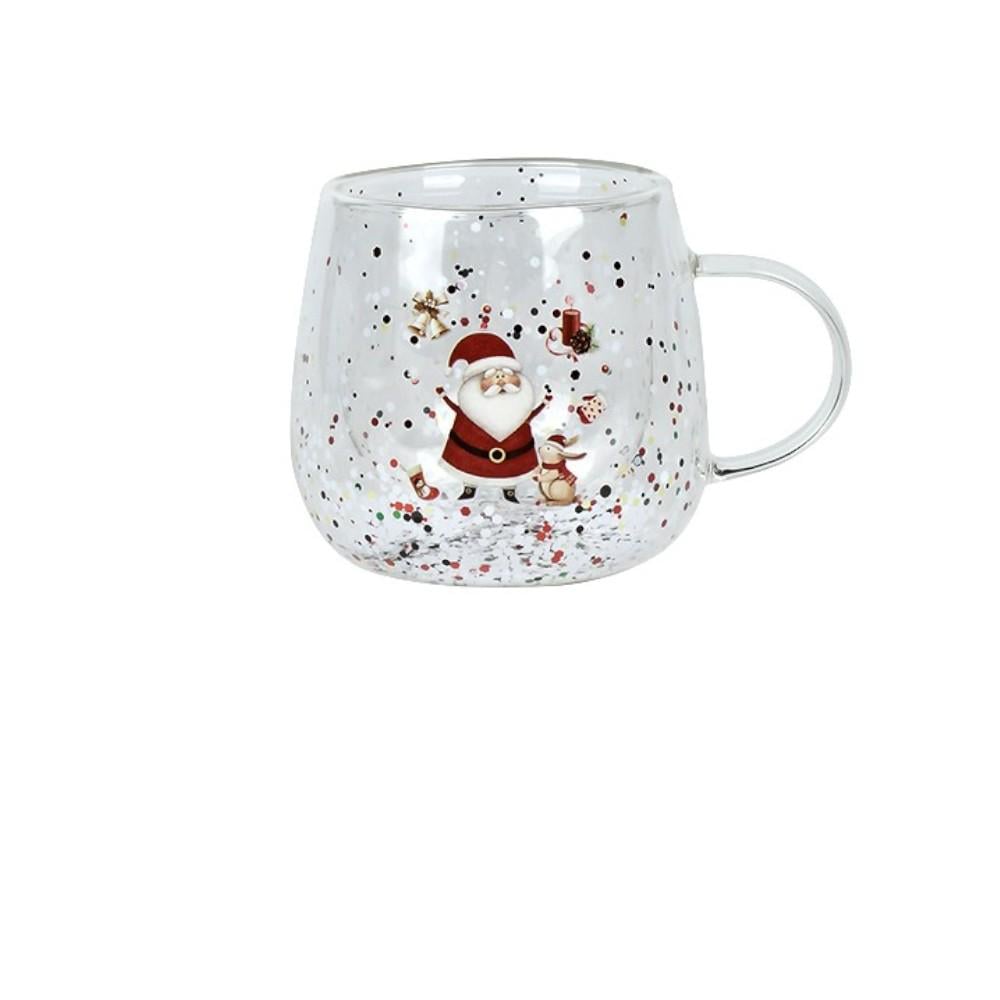 Чашка с двойной стенкой Happy Christmas 350 мл Прозрачный (R32830)