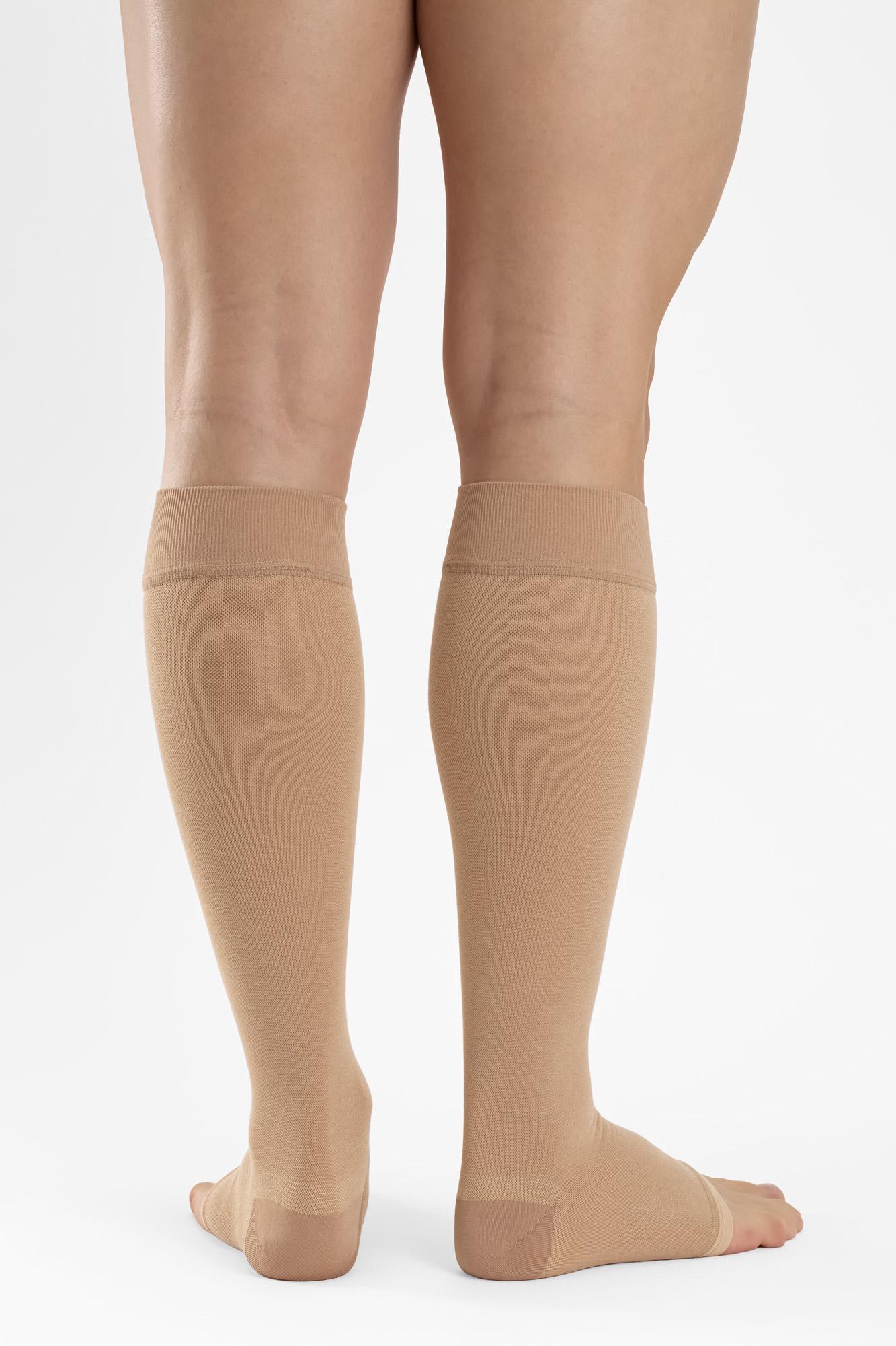 Медицинские компрессионные гольфы Relaxsan Medicale COTTON 2 класса с открытым носком 23-32 мм рт.ст. р. 3 Бежевый (2050) - фото 6 Медицинские компрессионные гольфы Relaxsan Medicale COTTON 2 класса с открытым носком 23-32 мм рт.ст. р. 3 Бежевый (2050) - фото 6