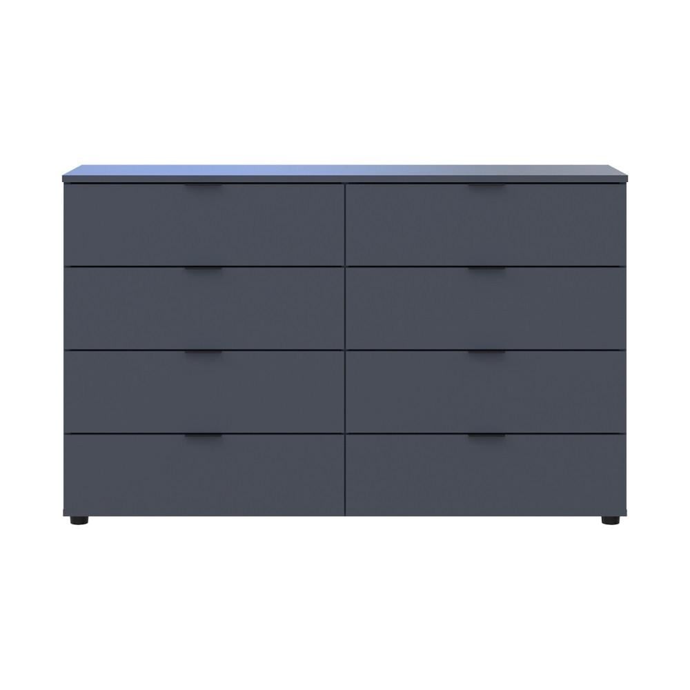 Комод Doros Рон 8 DRS-011775 8 ящиков 130х38х81 см Графит (41516173)