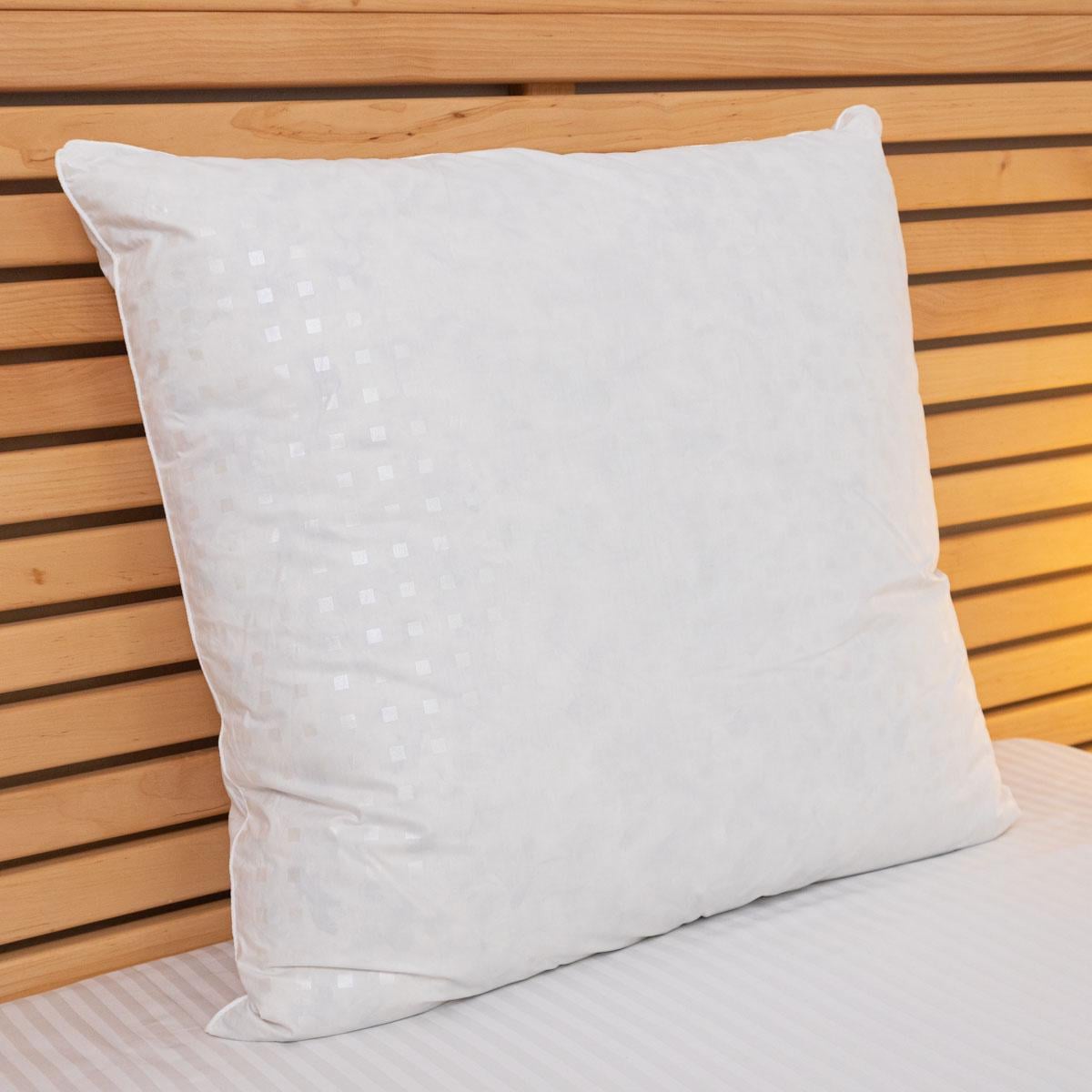 Подушка пуховая YouStar Тик квадрат с сумкой-чехлом 70x70 см Белый (pptsq-70x70-white)