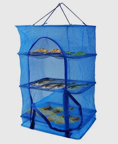 Сітка для сушіння риби/грибів/овочів та фруктів триярусна 35x35x75 см (2860126437) - фото 6