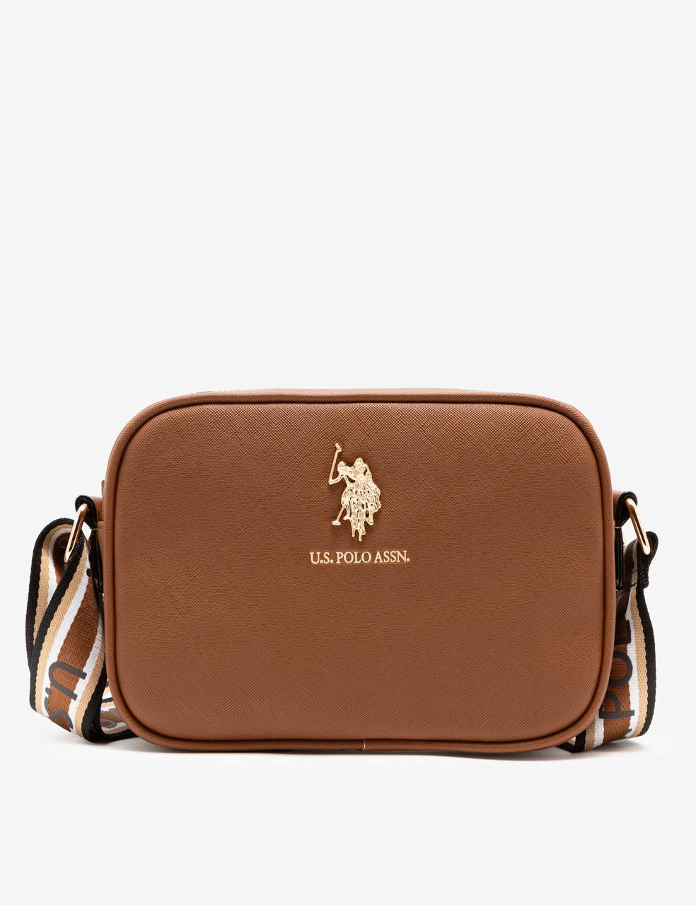 Женская сумка кроссбоди U.S.Polo Assn Cognac (2171729768) - фото 1