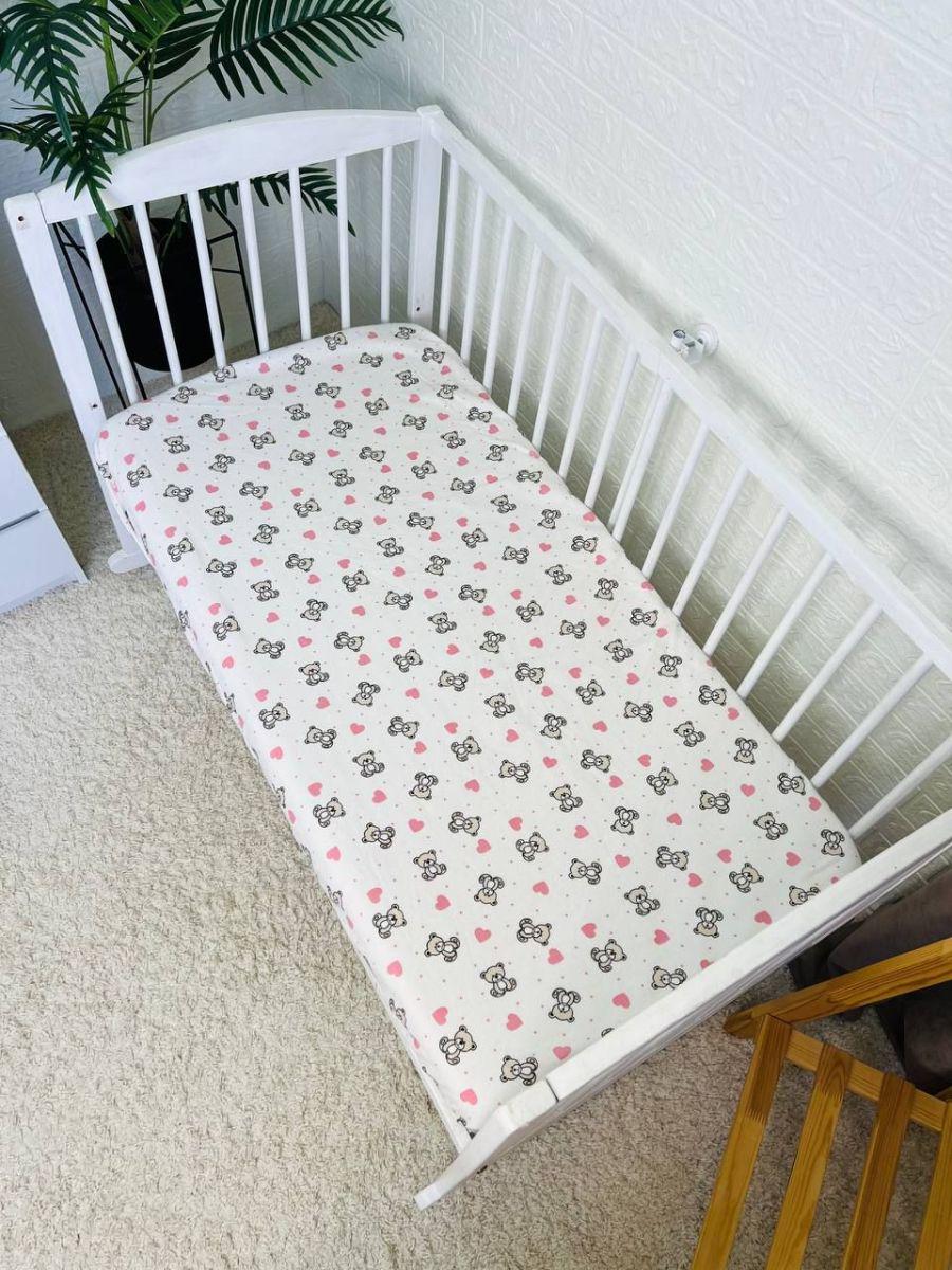 Простирадло дитяче на гумці 120х60 см (7705)