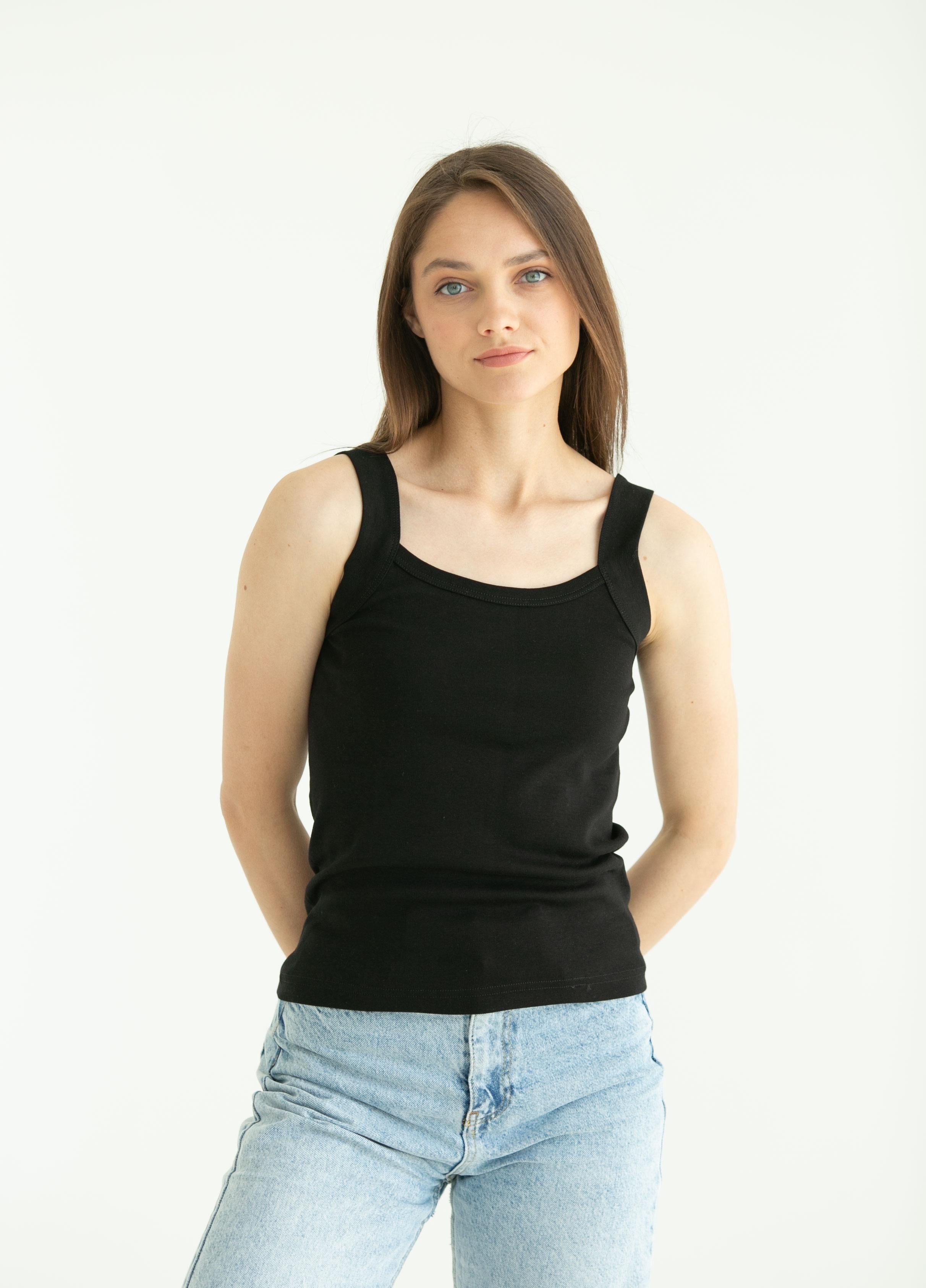 Майка женская Наталюкс 2XL Черный (2121573290961)