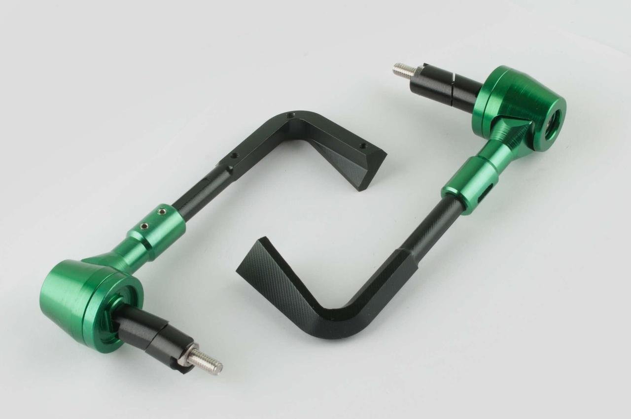 Отбойники руля пара с креплениями под защиту рук RIDE IT Зеленый (2177224891)