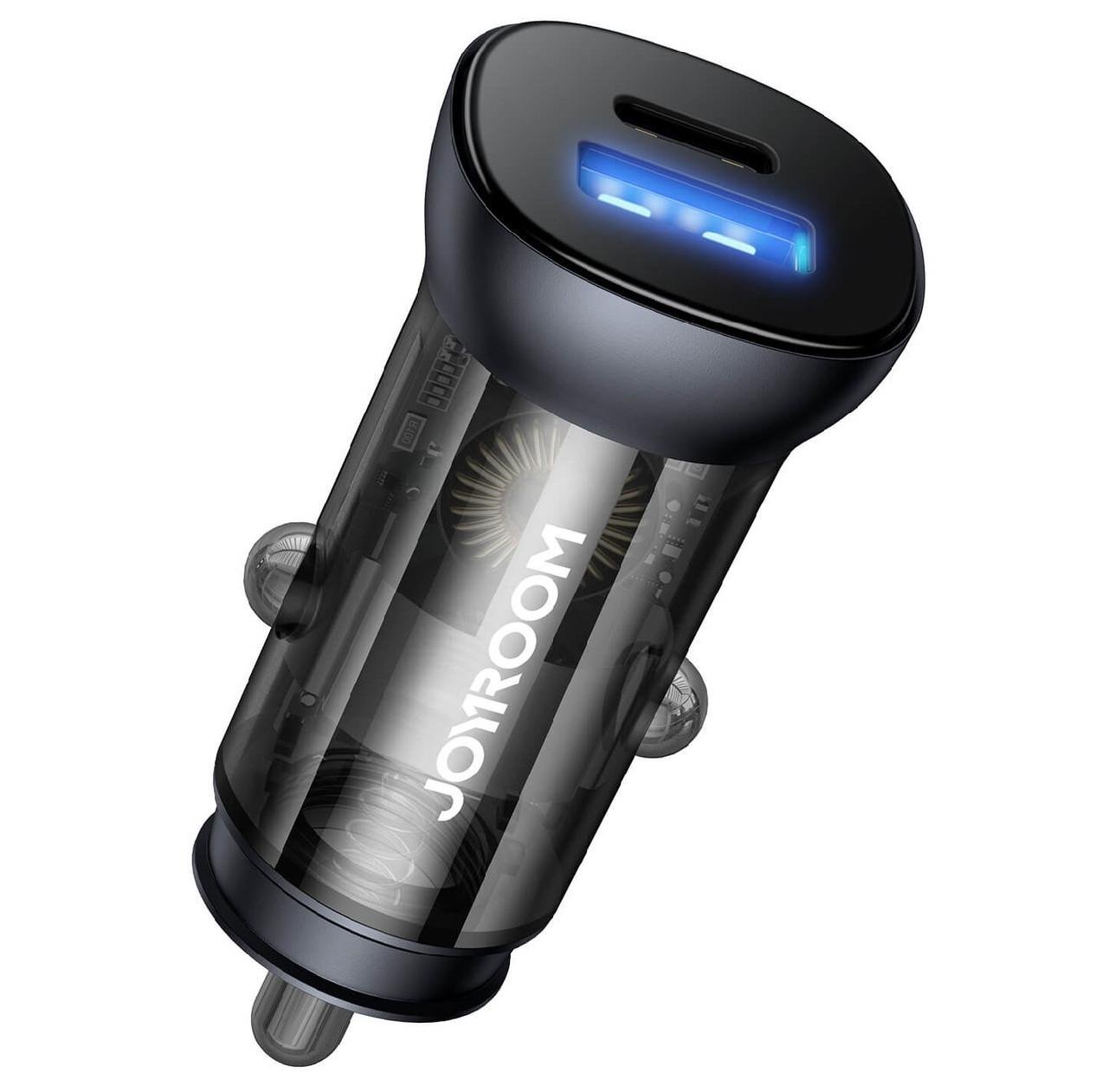 Автомобильное зарядное устройство Joyroom Intelligent LED Fast Car Charger C-A17 PD/QC 48W 3A (2c6c9d5e)