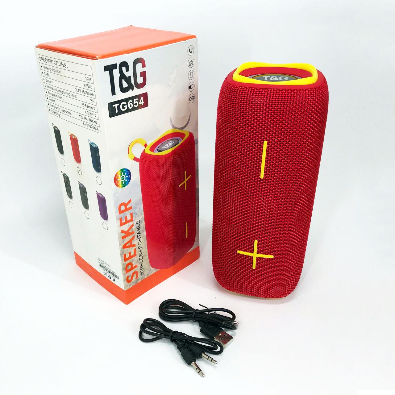 Колонка портативна з підсвічуванням TG654 8W Червоний - фото 14