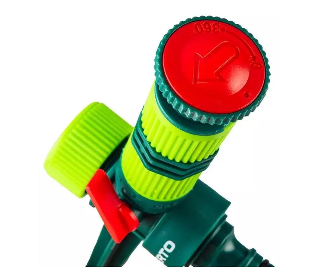 Ороситель дождевой для газона Verto на ножке 0-360° 78 м2 (iz16583) - фото 4 Ороситель дождевой для газона Verto на ножке 0-360° 78 м2 (iz16583) - фото 4