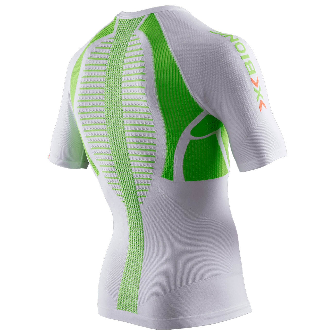 Мужская футболка X-BIONIC The Trick Running O100049-W091 S White/Lime - фото 2