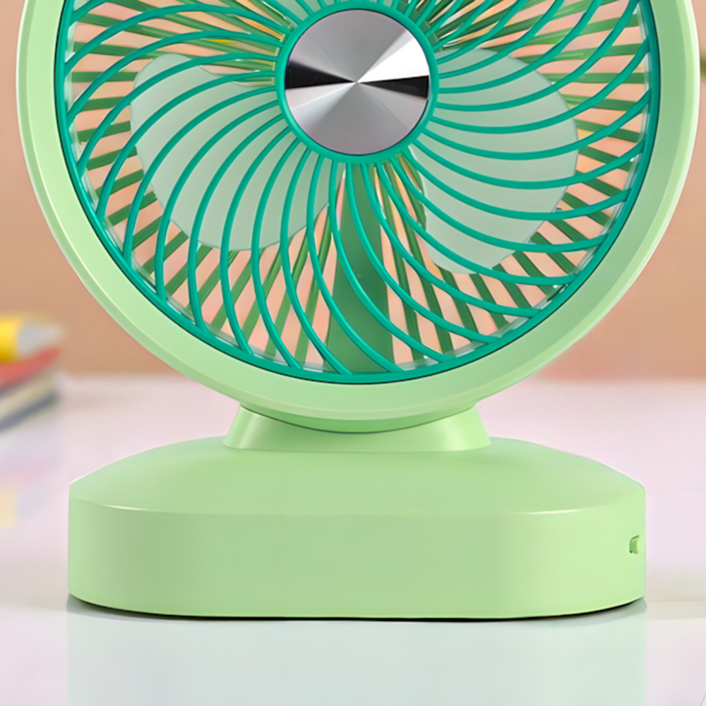 Вентилятор портативний настільний на акумуляторі 1200 мАг USB-Type C 3 режими 5 Вт Зелений (27434614) - фото 9 Вентилятор портативний настільний на акумуляторі 1200 мАг USB-Type C 3 режими 5 Вт Зелений (27434614) - фото 9