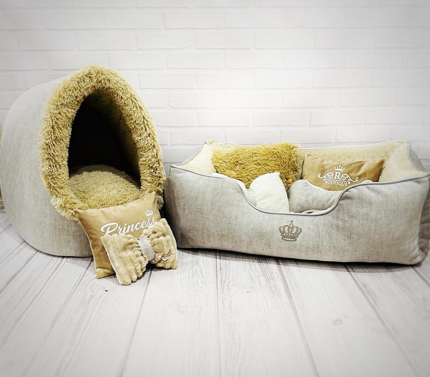 Будиночок для собак Amore mio Cane Princess до 4 кг 42х42х45 см (ЕН-0019) - фото 4 Будиночок для собак Amore mio Cane Princess до 4 кг 42х42х45 см (ЕН-0019) - фото 4