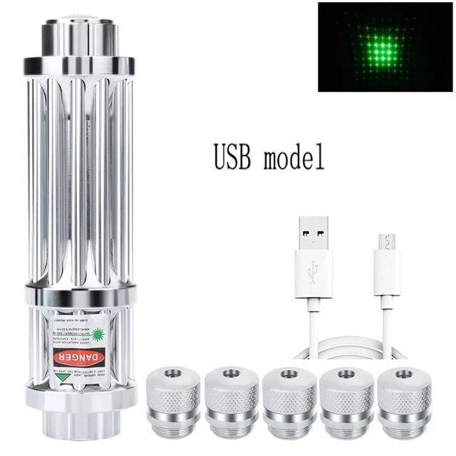 Лазерная указка Laser B019 GREEN LASER 5000 mW 532 nm 10000 m (2095975775) - фото 8