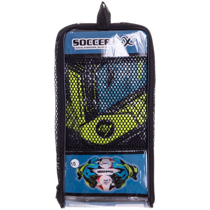 Перчатки вратарские Zelart SOCCERMAX GK-012 р. 10 Синий/Черный/Лимонный (DR007778) - фото 5 Перчатки вратарские Zelart SOCCERMAX GK-012 р. 10 Синий/Черный/Лимонный (DR007778) - фото 5