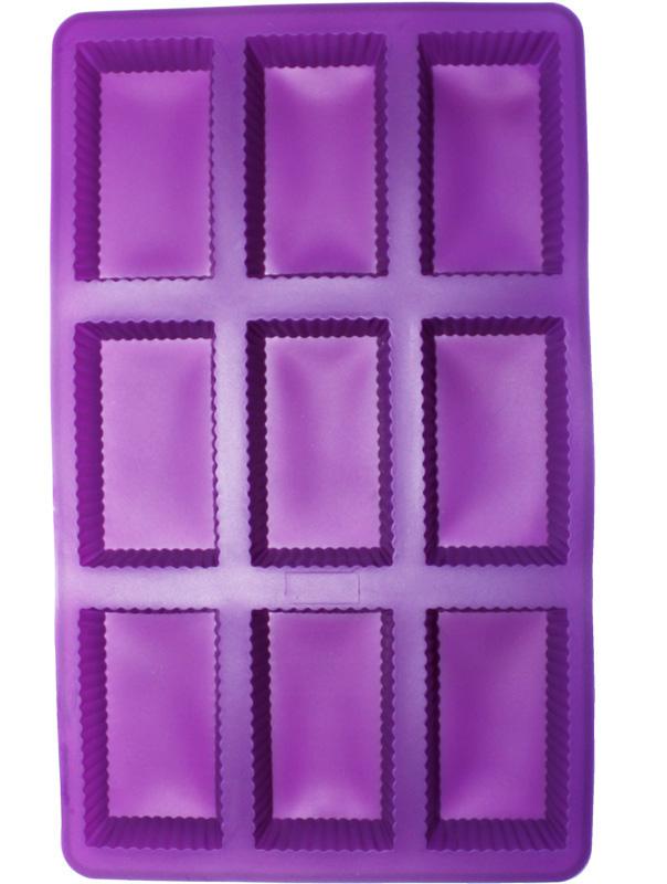 Силиконовая форма для выпечки 9 бисквитов 8х5х3 см планшет 29х18 см (HH-400)