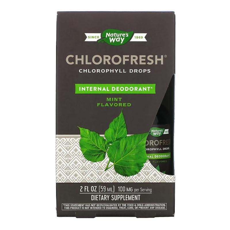 Хлорофіл Nature's Way Chlorofresh Chlorophyll Drops М'ята 59 мл (20597-01)