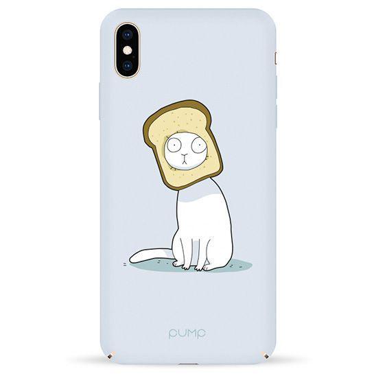 Чохол Pump Tender Touch Case на iPhone XS Max Cat in the Bread З малюнком Сірий