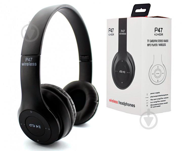 Бездротові Bluetooth навушники Wireless Headset P47 Black