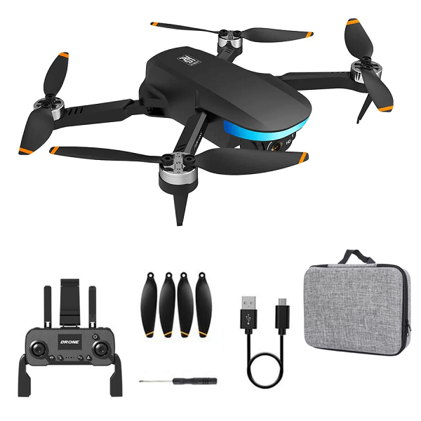 Квадрокоптер LSRC S6S с 4K и HD камерами БК GPS Black (d200)