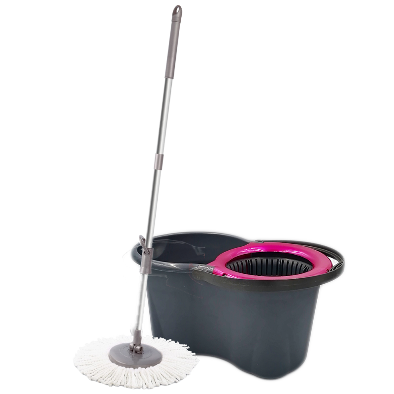 Набор для уборки Planet Spin Mop Mini Eco 14 л и дополнительная насадка из микрофибры Антрацитовый/Фиолетовый (132051) Набор для уборки Planet Spin Mop Mini Eco 14 л и дополнительная насадка из микрофибры Антрацитовый/Фиолетовый (132051)