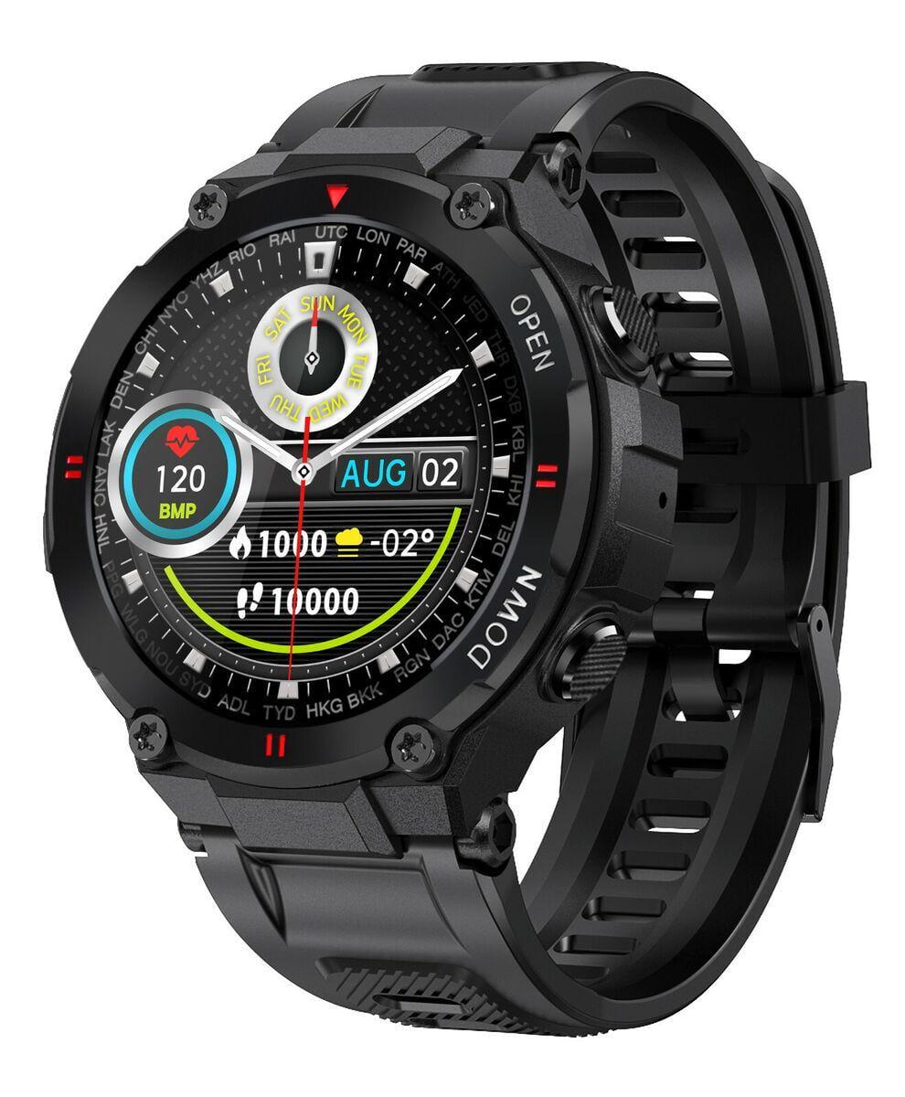 Смарт-часы LEMFO K22 силиконовый ремешок Black (16358)