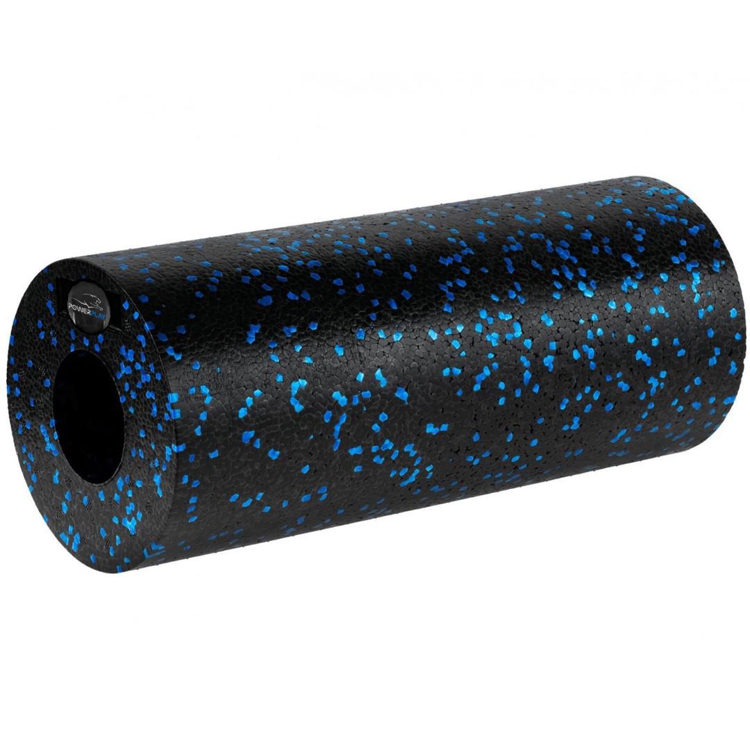 Ролик масажний гладкий PowerPlay PP-4348 2in1 EPP Foam Roller 33x14 см Чорний/Синій (A-013252) - фото 4