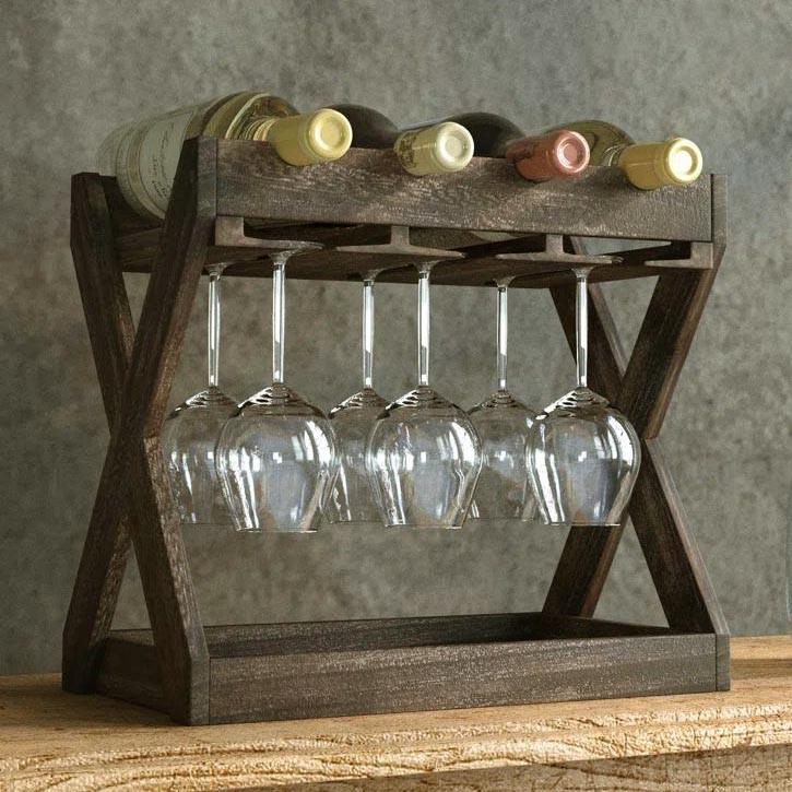 Полка для вина настольная Милиган Мокко (Впс-002810)