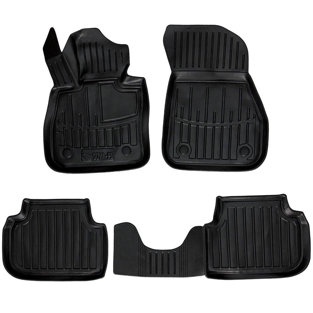 Коврики в салон SOVA-PL для BMW 1 F40 2019-2024 резиновые 4 шт. Черный (28800523)