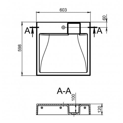 Умивальник на пральну машину Cersanit TALLINN 600С (0000248) - фото 6 Умивальник на пральну машину Cersanit TALLINN 600С (0000248) - фото 6