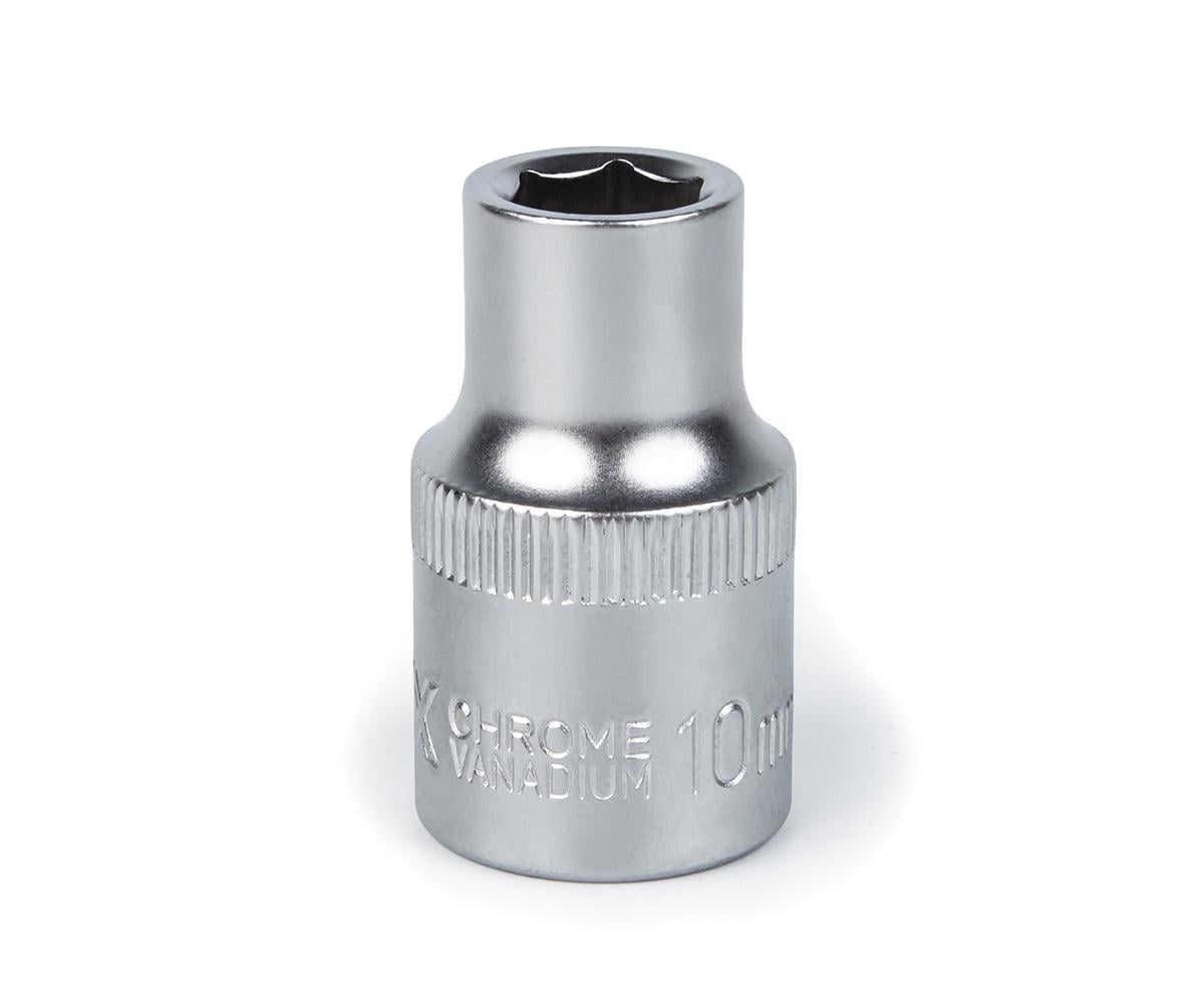 Головка торцева Polax шестигранна автомобільна 10 мм 1/2 CrV (25-084)