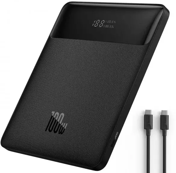 Батарея портативная BASEUS Blade High Power Digital Display Quick Charge PPBL000201 20000 mAh 100W Black