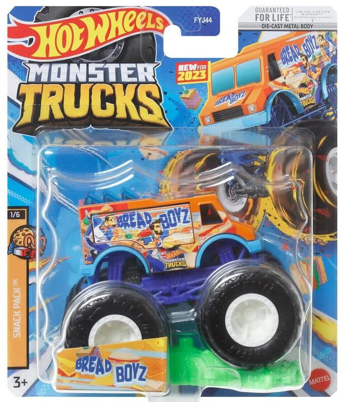Игрушечный монстр-трак Hot Wheels Bread Boyz 2023 Monster Trucks Snack Pack 1/6 (HLR89)