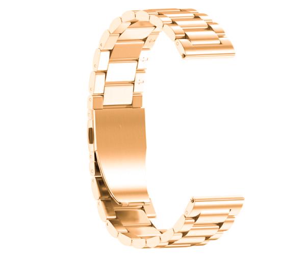 Ремінець металевий Metal Classic для Garmin Venu 2S/3S 18 мм Рожево-золотий