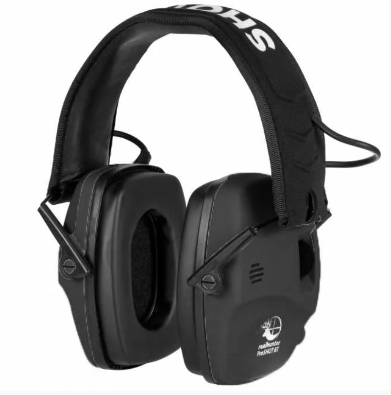 Навушники активні Realhunter Active ProSHOT BT Bluetooth професійні Чорний (EM030 BLACK) - фото 1